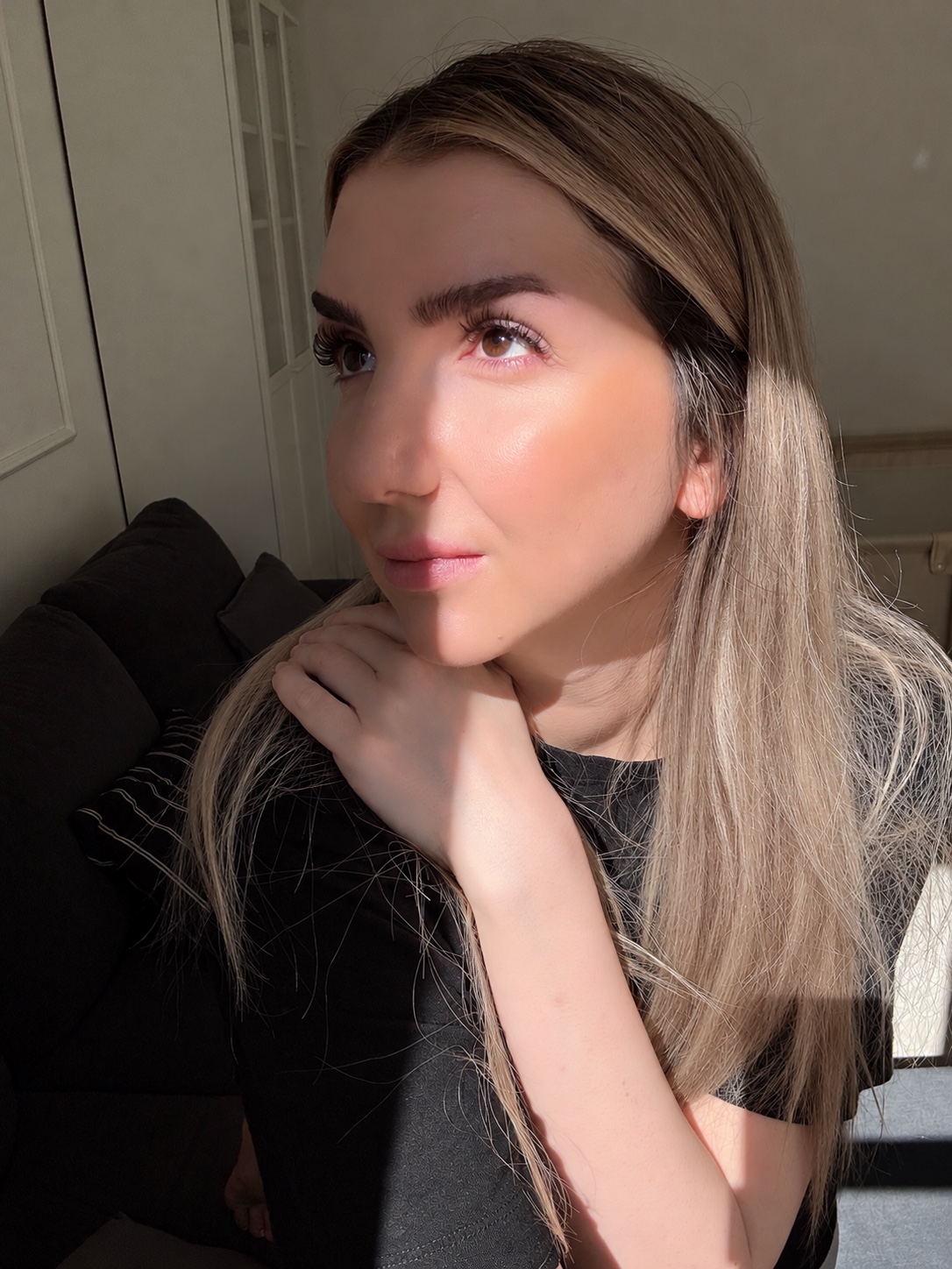 Lena in warm sunlight